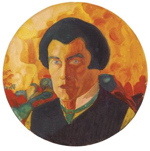 Selbstporträt, 1908-1910 von Kazimir Severinovich Malevich