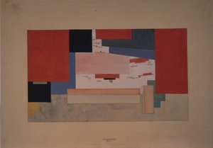 Suprematismus. Skizze für einen Theater-Vorhang