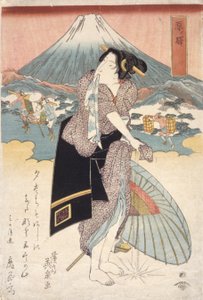Bahnhof Hara (Hara No Eki) von Keisai (1790 1848) Eisen