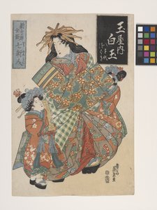 Die Kurtisane Shiratama aus dem Tamaya-Haus (Tamaya No Uchi Shiratama) von Keisai (1790 1848) Eisen