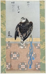 Falke - Seidenmalerei von Itaya Keishiu von Keishu Hiromasa Itaya
