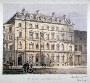 Nr. 8 Old Jewry, City of London, ca. 1865 von Kell Brothers