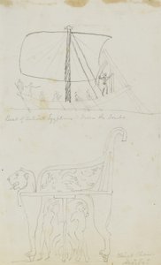 Boot der alten Ägypter aus den Gräbern/Königsstuhl von Kellogg, Miner Kilbourne