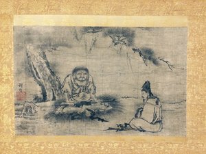 Zen-Begegnung Niaoke Daolin und Bai Juyi, 16. Jahrhundert