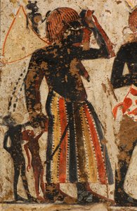 Detail von Frauen, Nubierinnen, die von Huy und seinem Bruder Amenhotep empfangen werden, Frauen mit Körben, 2007
