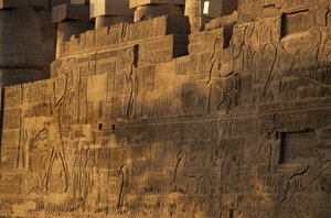 Karnak-Tempel, Schlacht von Kadesch, Nordwand, Relief von Ramses II, Hethiter von Kenneth Garrett