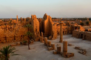 Kiosk von Taharka, erster Hof, Karnak-Tempel, Schwarze Pharaonen, Nubier, Ägypten, Luxor, 2007