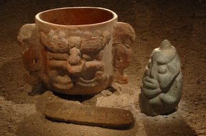 Maya; Maya-Wandmalereien; San Bartolo; Guatemala; Dr. Bill Saturno, 2002 von Kenneth Garrett
