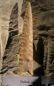 Besiedlung Amerikas, Dalton Point, Dennis Stanford, Smithsonian Werkzeugsammlung von Kenneth Garrett