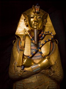 Sarkophag von König Tut, MM7864, König Tutanchamun, Ägypten, Ägyptisches Museum, Gold, 2009 (Foto)