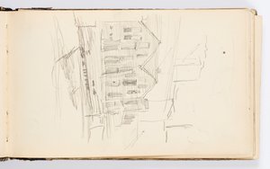 Skizzenbuchseite von Kenyon Cox