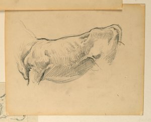 Studie für "Hirten", "Der Fortschritt der Zivilisation: Jagd, Hirten, Landwirtschaft", Staatskapitol, Des Moines, IA