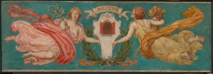 Studie für Wandgemälde im Hotel Manhattan, Frieden und Wohlstand, ca. 1901 von Kenyon Cox