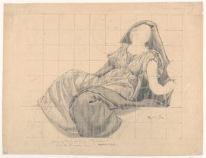 Studie für „Das Gemeine Recht“, „Die Herrschaft des Gesetzes“, Appellationsgerichtshof, New York, NY von Kenyon Cox