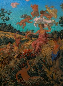 Der Triumph des Bacchus (Pastorales Fest) Diptychon