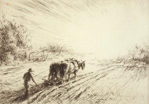 Frühes Pflügen (Frühling) von Kerr Eby