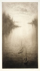 Nacht, High Island, Maine von Kerr Eby