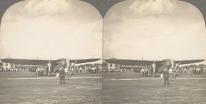 Gruppe von 3 Stereograph-Ansichten der Luftfahrt, einschließlich der Gebrüder Wright von Keystone View Company