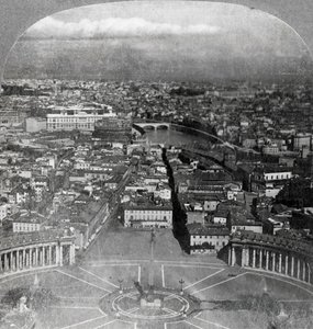 Rom, die ewige Stadt, vom Balkon des Petersdoms, Italien, 1904 von Keystone View Company