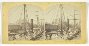 Blick vom T Wharf, Boston, Mass, 185575 von Kilburn Brothers, BW Kilburn