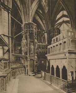 Das Heiligtum von Edward dem Bekenner hinter dem Hochaltar, ca. 1935 von King