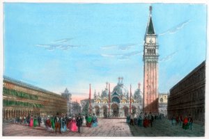Markusplatz, Venedig, Italien, 19. Jahrhundert