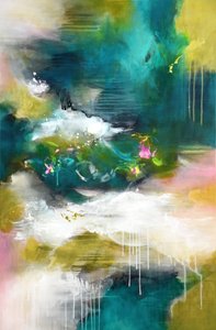Lebendiger abstrakter Fluss von Kirsten Handelmann
