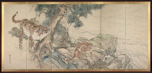 Tigerfamilie, frühe 1800er