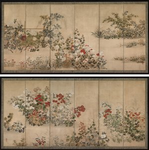 Blumen und Gräser von Kitagawa Sosetsu