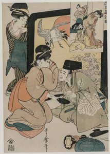 Chushingura: Akt I des Schatzhauses der Loyalität von Kitagawa Utamaro