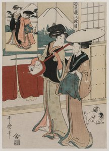 Chushingura: Akt VIII des Lagerhauses der Loyalität, späte 1790er von Kitagawa Utamaro