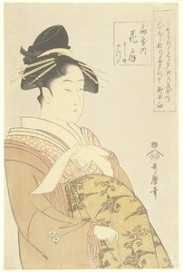 Kurtisane Hanao_gi aus dem O_giya-Haus, 1793-1794