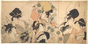 Narihiras Reise in den Osten von Kitagawa Utamaro