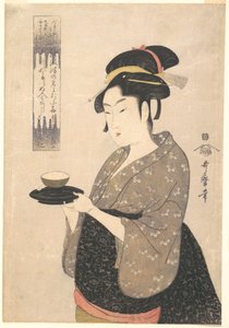 Okita vom Naniwaya-Teesalon von Kitagawa Utamaro