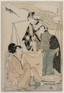 Provinz Settsu aus der Serie Modische sechs Juwelenflüsse (Furyu Mu Tamagawa) von Kitagawa Utamaro