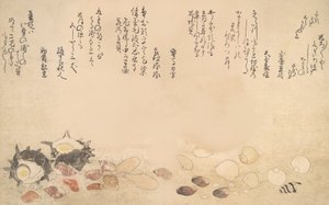 Muscheln unter Wasser, 1790 von Kitagawa Utamaro