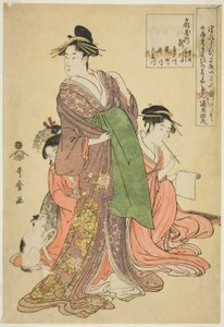 Takigawa vom Ogiya von Kitagawa Utamaro
