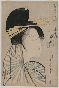 Die Kurtisane Takigawa von Ogiya (aus der Serie Sieben Aspekte von Komachi in den Grünen Häusern) von Kitagawa Utamaro