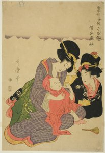 Der Dichter Sojo Henjo, aus der Serie "Moderne Kinder als die sechs unsterblichen Dichter (Tosei kodomo rokkasen)"