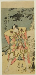 Ichikawa Monnosuke II als Haya no Kanpei in Chushingura Nagori no Kura von Kitao Masanobu