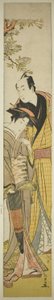 Junges Paar unter einem Kirschbaum von Kitao Masanobu