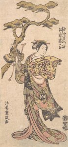 Ein berühmter Schauspieler von Frauenrollen, ca. 1764 von Kitao Shigemasa