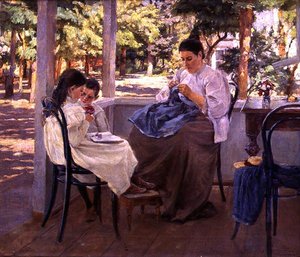 Auf der Terrasse