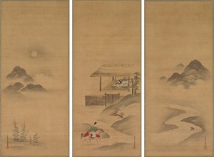 Minamoto no Nakakuni besucht Lady Kogō