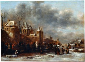 Eine Burg am Flussufer, 17. Jahrhundert von Klaes Molenaer