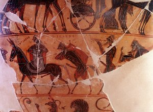 Die Rückkehr des Hephaistos nach Olympus - (Detail) - 
