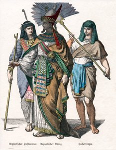 Ägyptischer König und männliche Begleiter, Mitte des 19. Jahrhunderts von Knilling