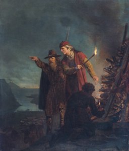 Den Steinhaufen anzünden
