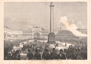 Einzug der Prinzessin Dagmar von Dänemark in St. Petersburg am 23. September 1866, 1866 von Knud Gamborg