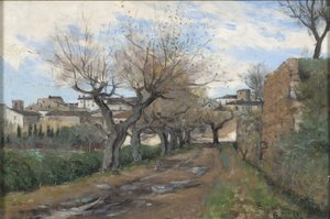 Eine Straße in Fréjus, 1878